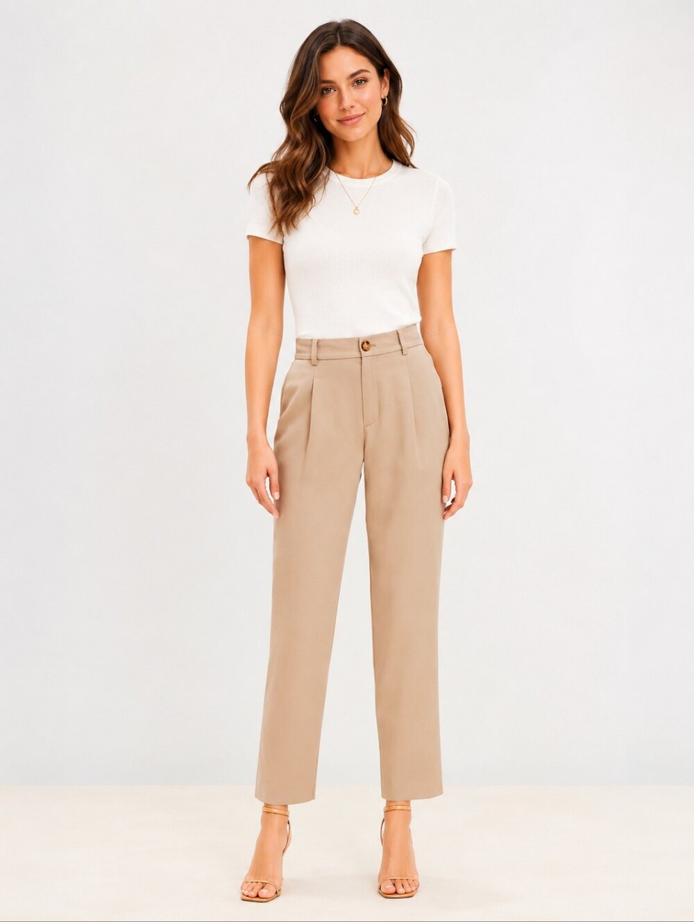 ❤️ LOFT EMORY HIGH RISE TAPERED PLEATED DRAPEY PANTS / TROUSERS, 8 (29)